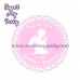 Girl Baptism stickers,Girl Christening thank you tags,(5)